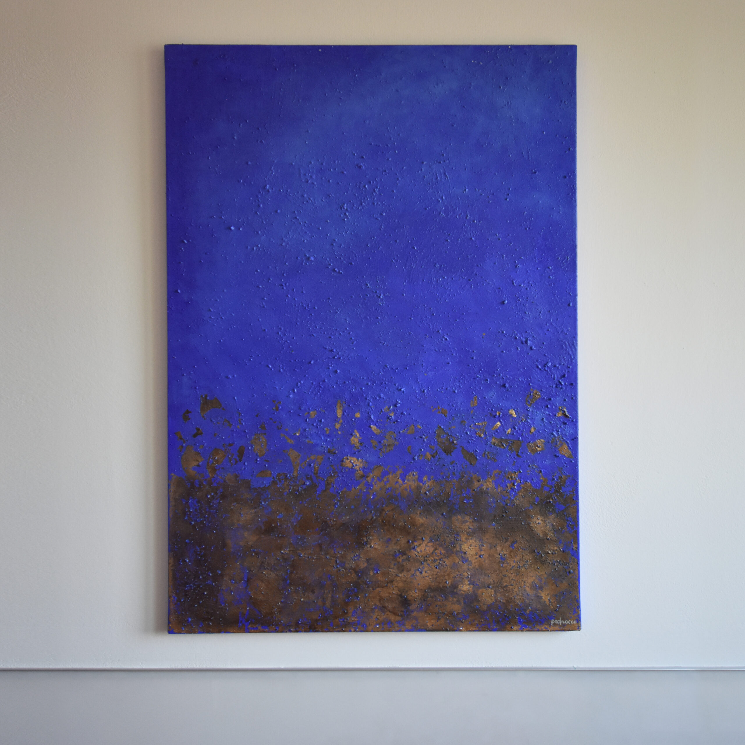 Quadro Blu sfondo bianco per IG