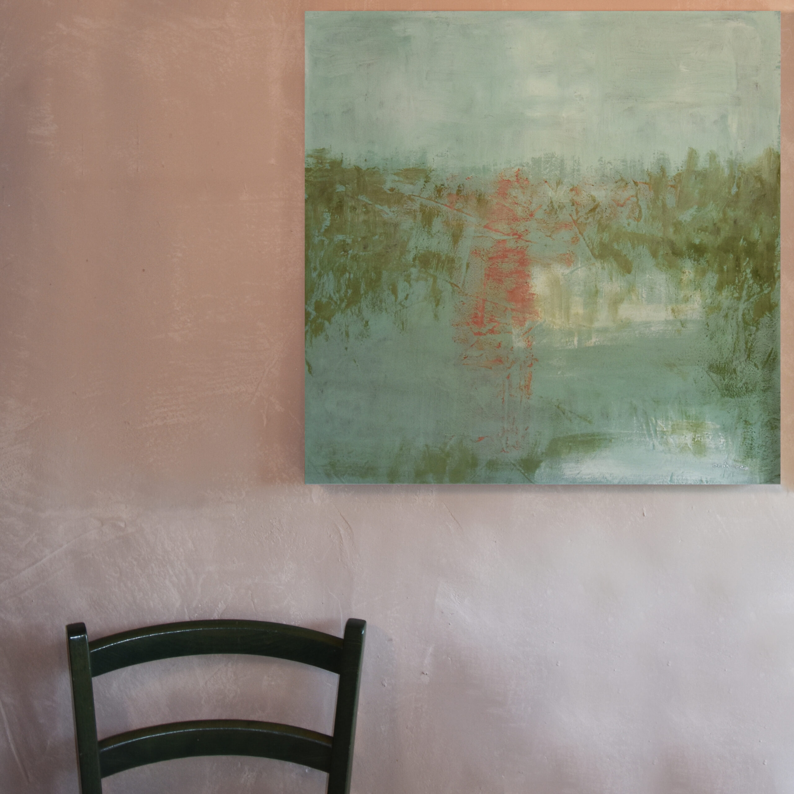 quadro verde con sedia for IG